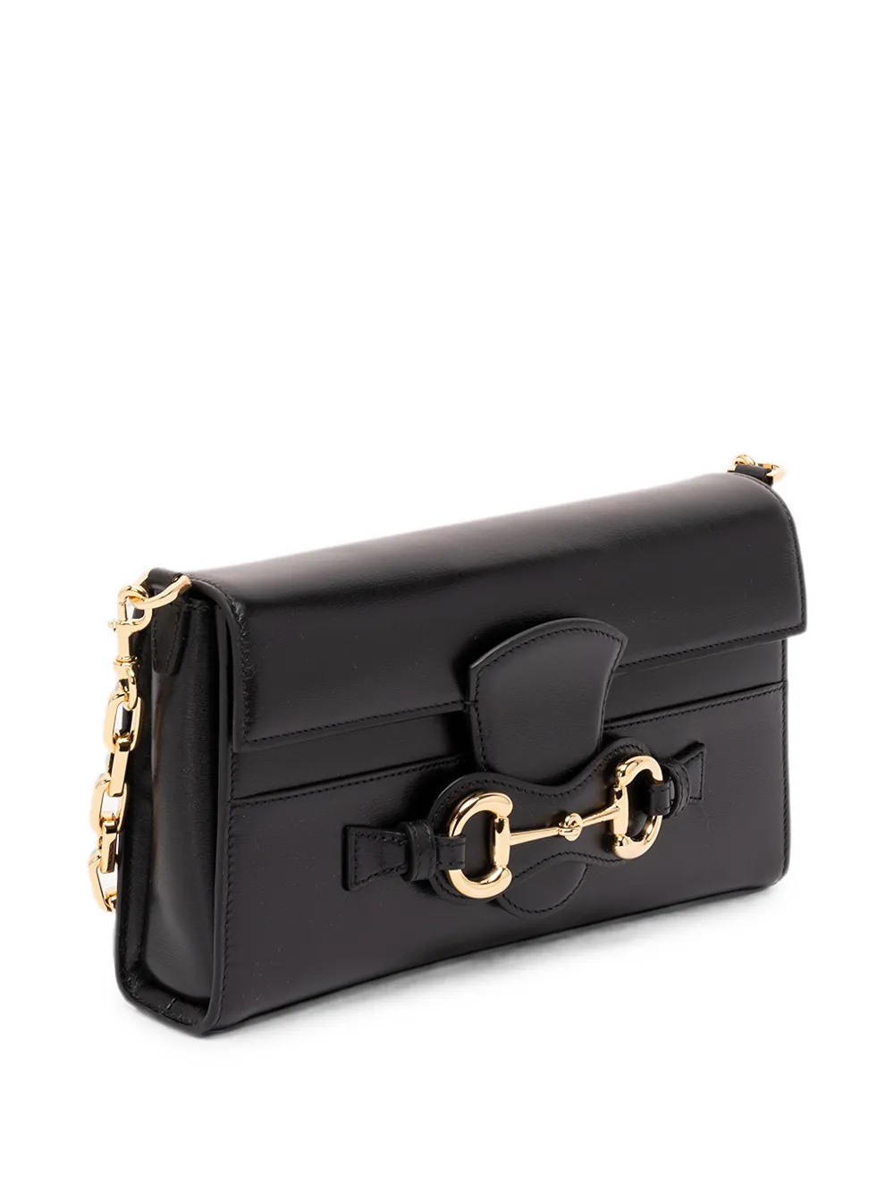 Gucci Medium Horsebit Ristretto schoudertas Zwart