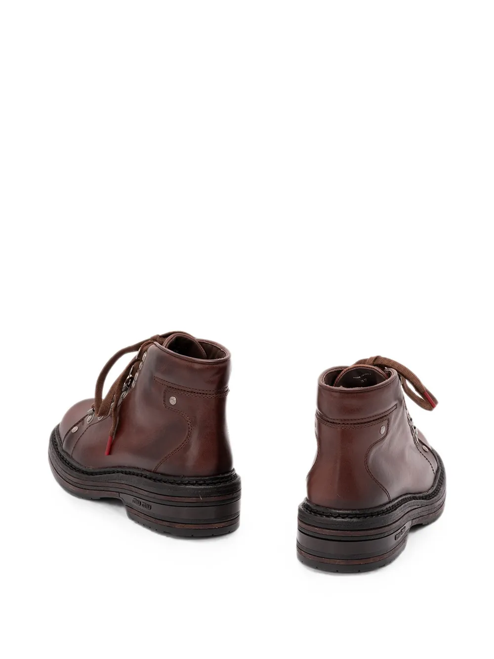Miu leather booties Bruin