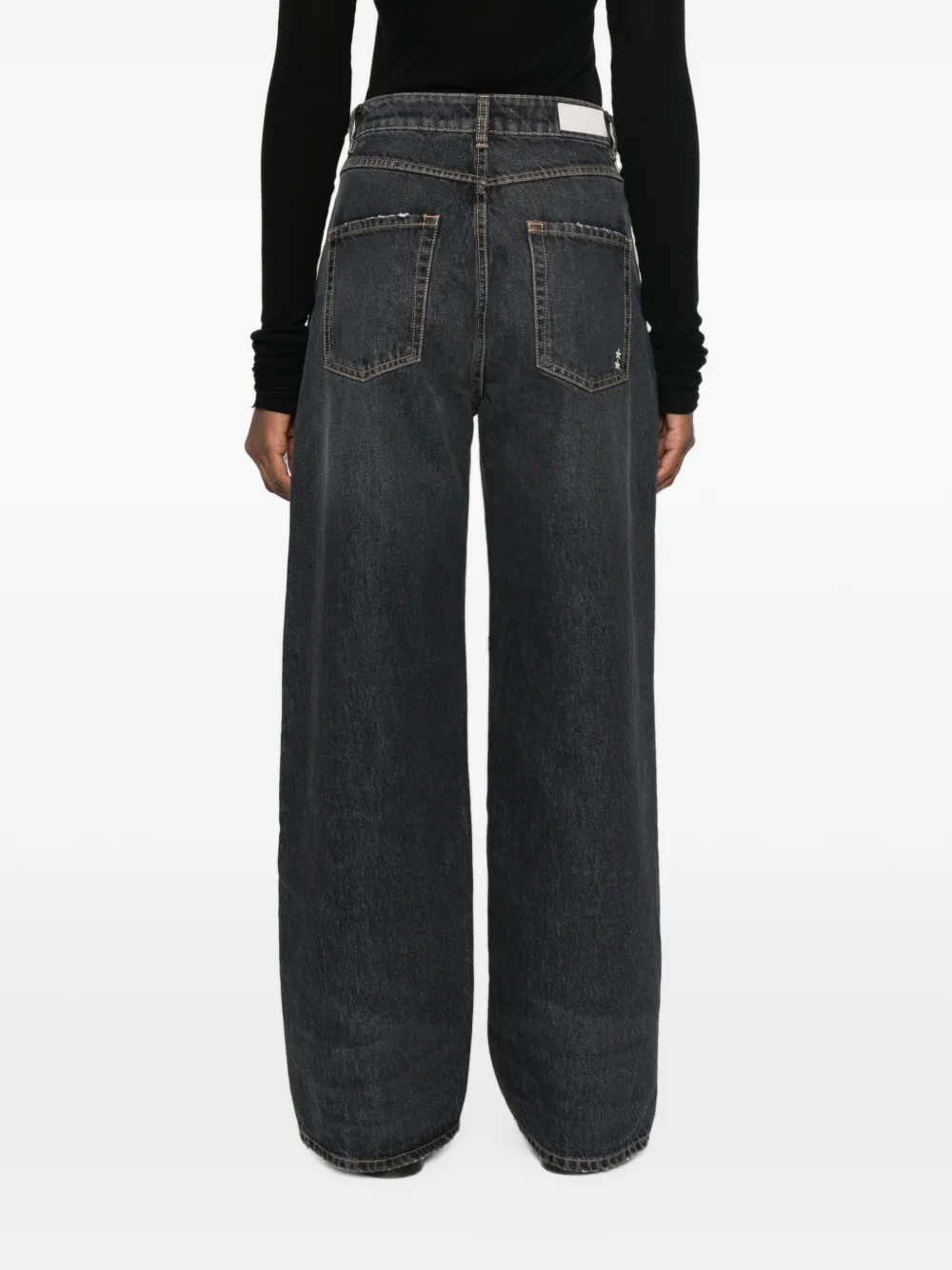 ICON DENIM Jeans met wijde pijpen Grijs