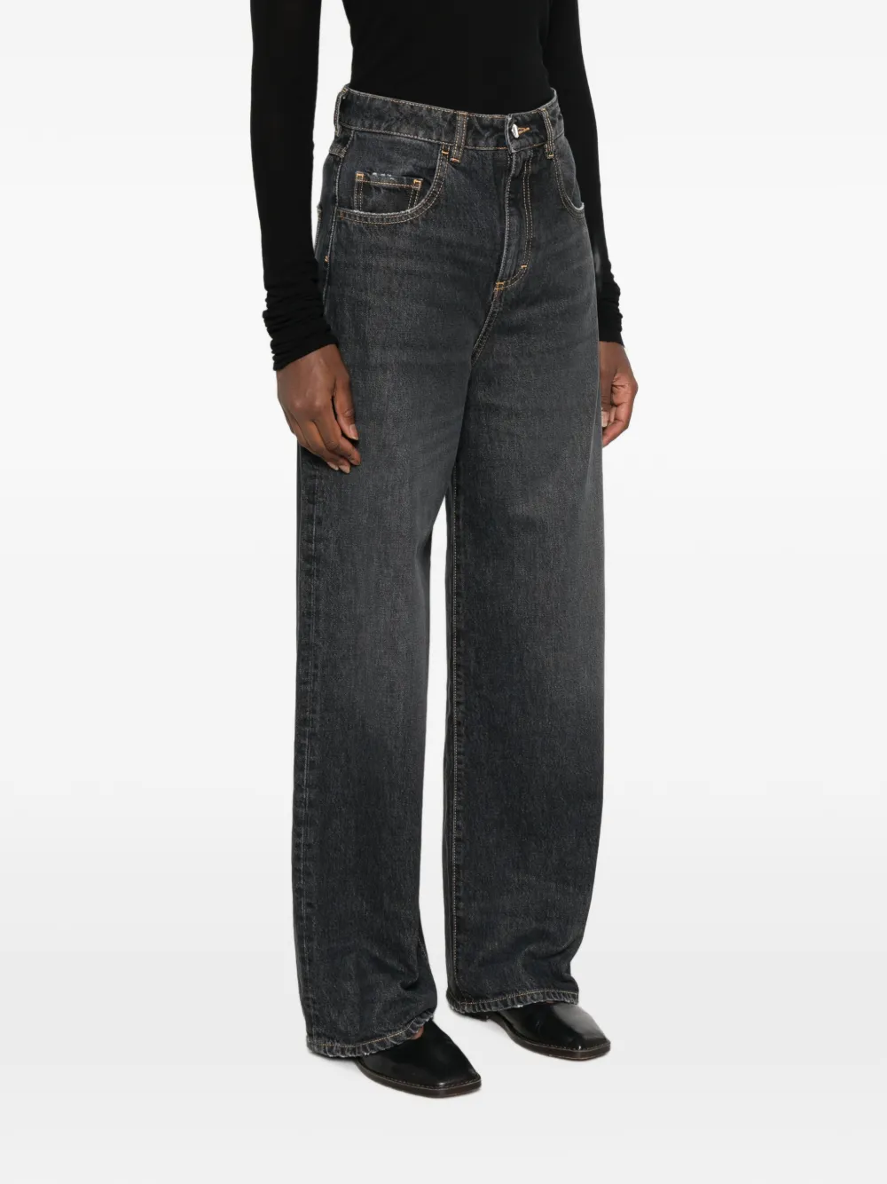 ICON DENIM Jeans met wijde pijpen Grijs