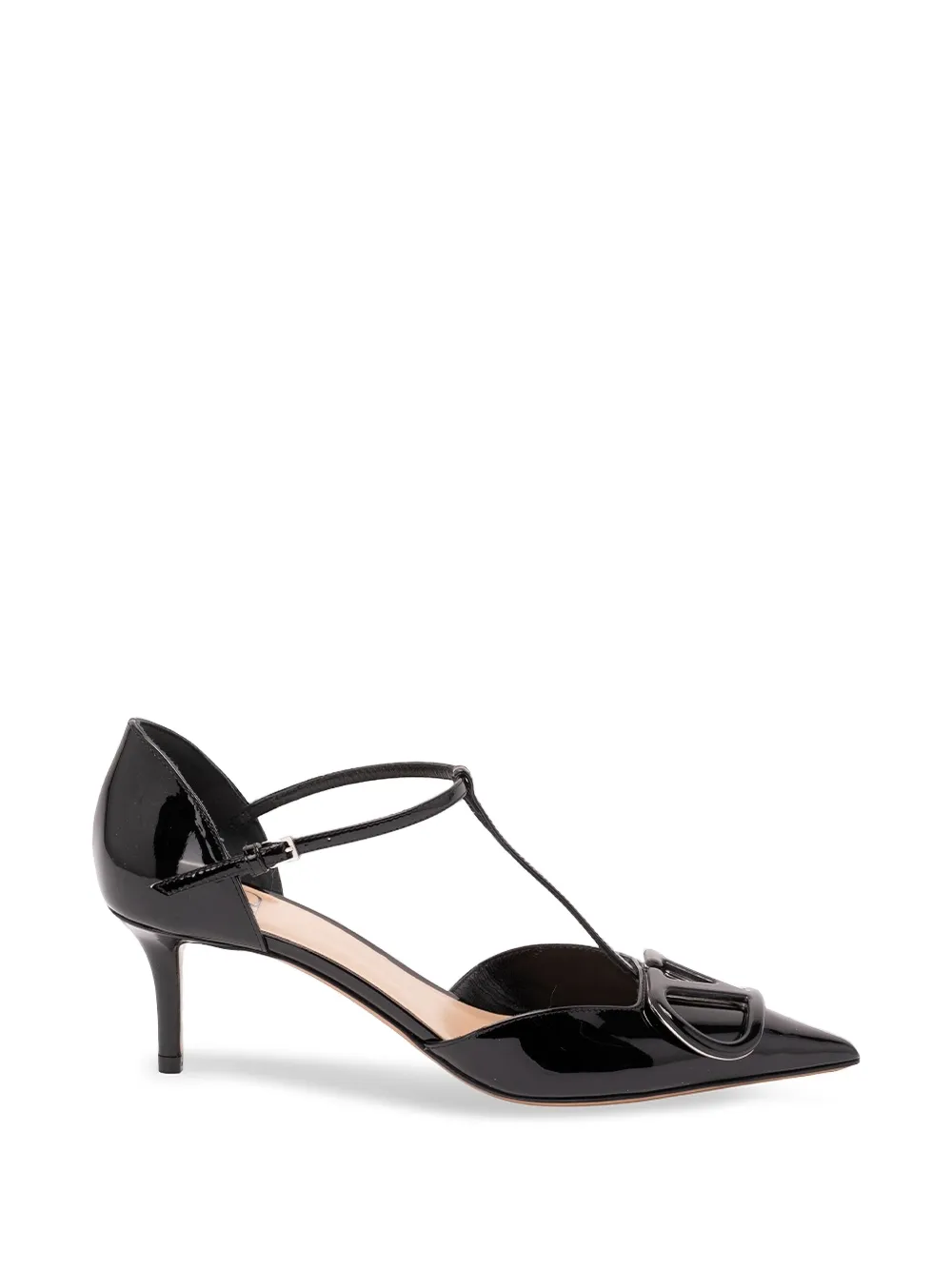 Valentino Garavani VLogo Signature patent leather pumps Zwart