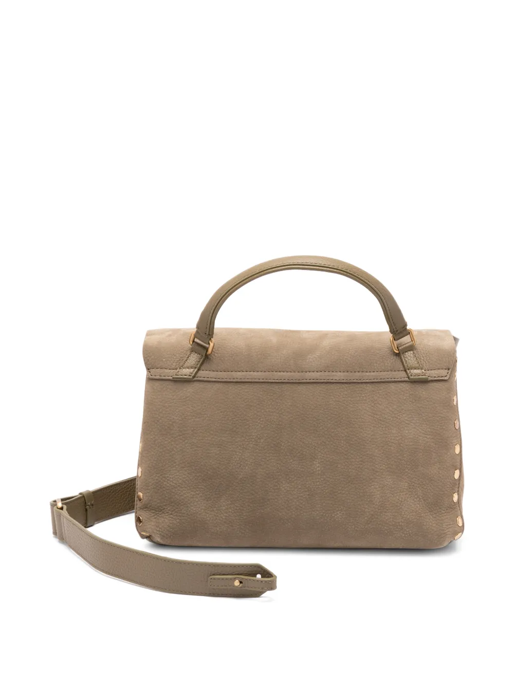 Zanellato Postina kleine shopper verfraaid met studs Beige