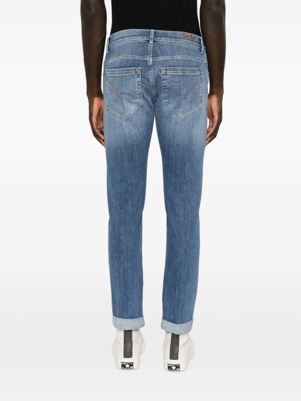 DONDUP faded whiskered jeans Blauw