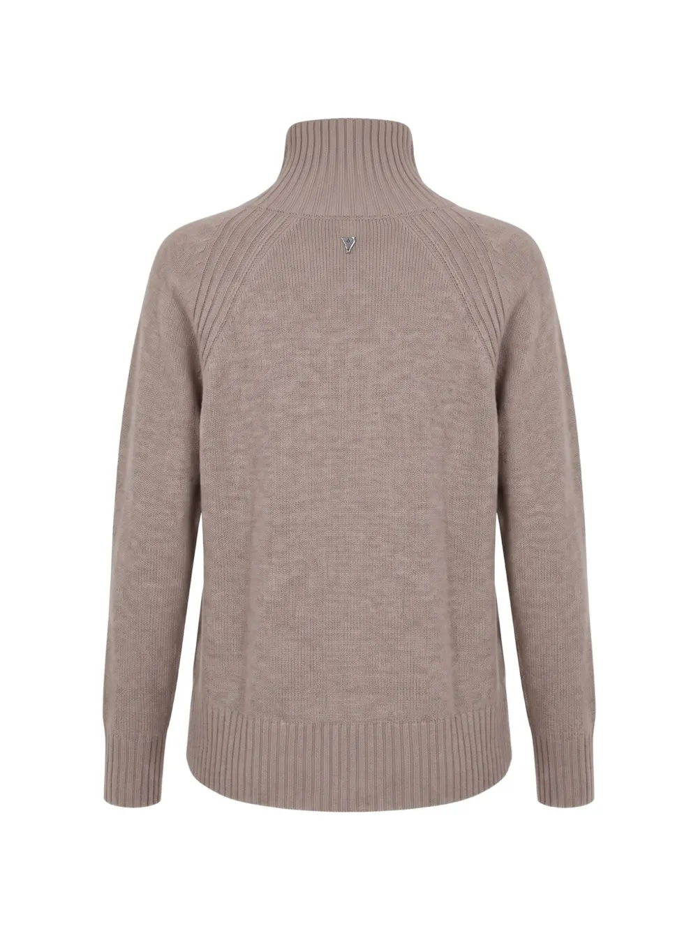 DONDUP Ribgebreide coltrui Beige