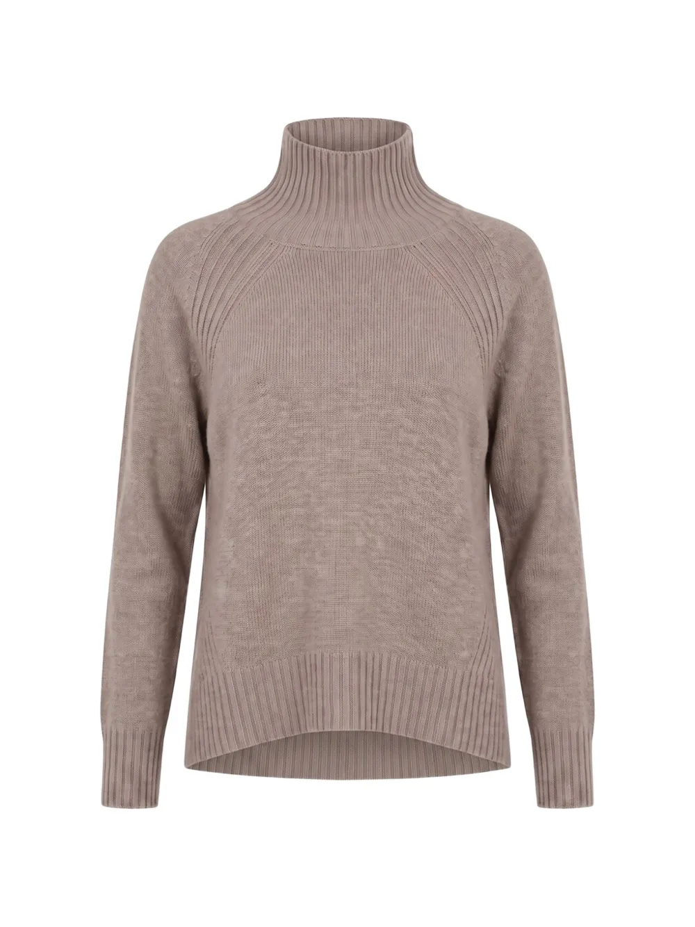 DONDUP ribbed-knit roll-neck sweater - Nude