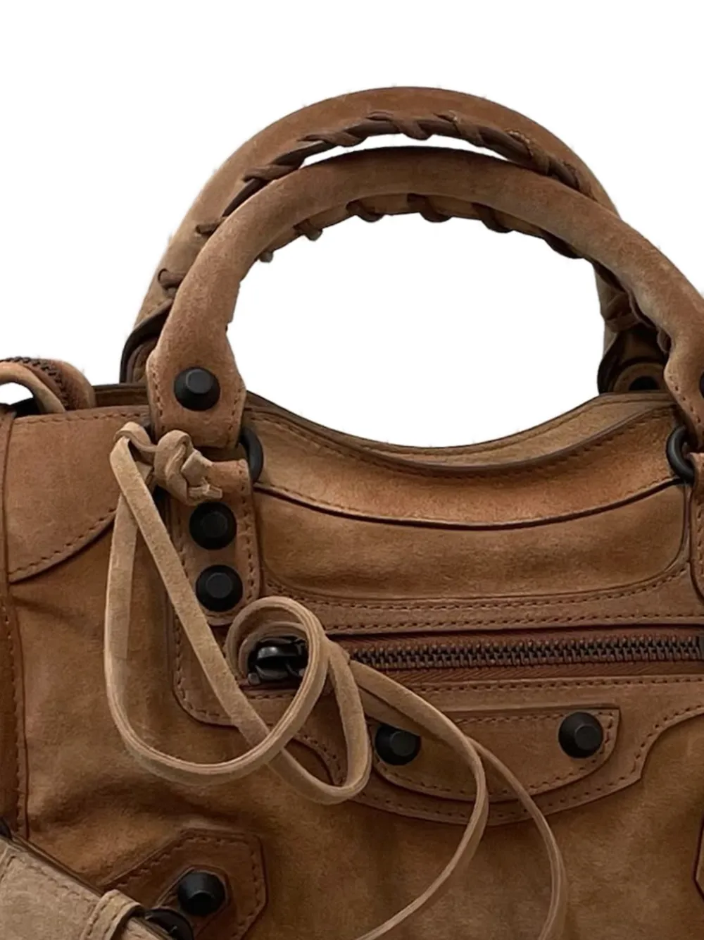 Balenciaga Le City mini-tas met kameel Bruin