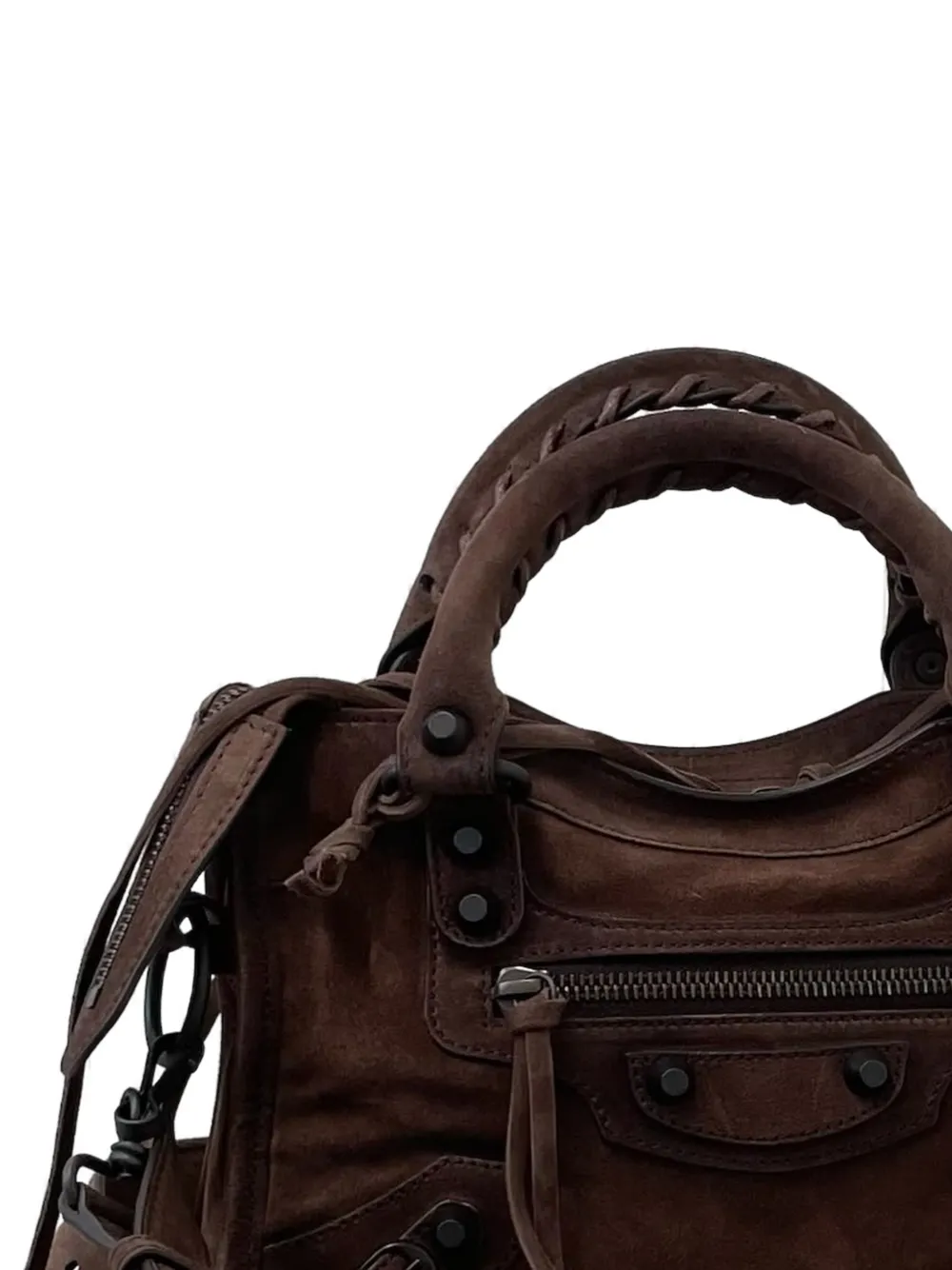 Balenciaga Le City mini-espresso met muiltjes Bruin