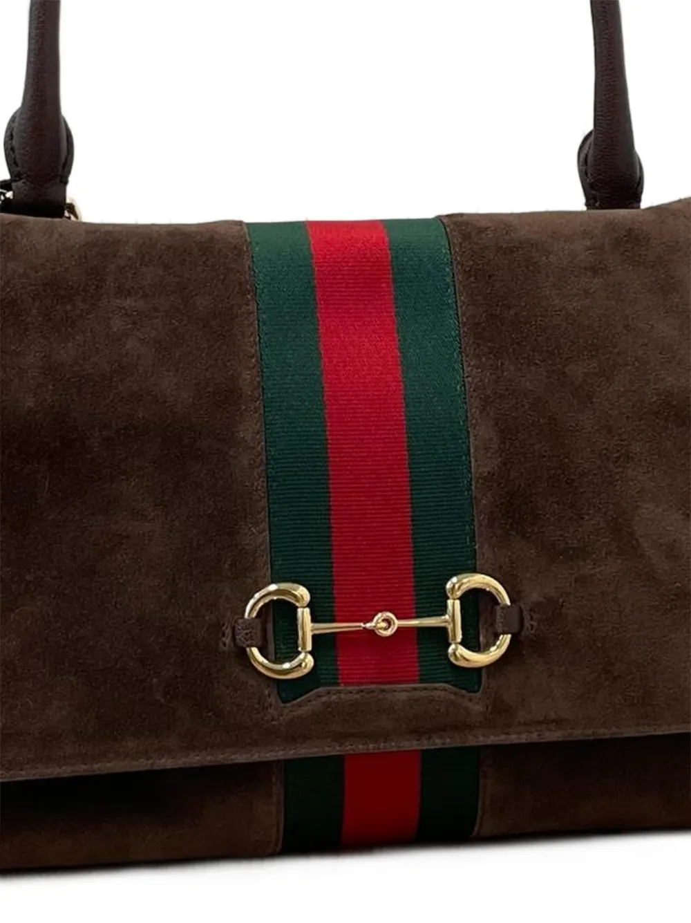 Gucci Medium Paparazzo tas met handvat Bruin