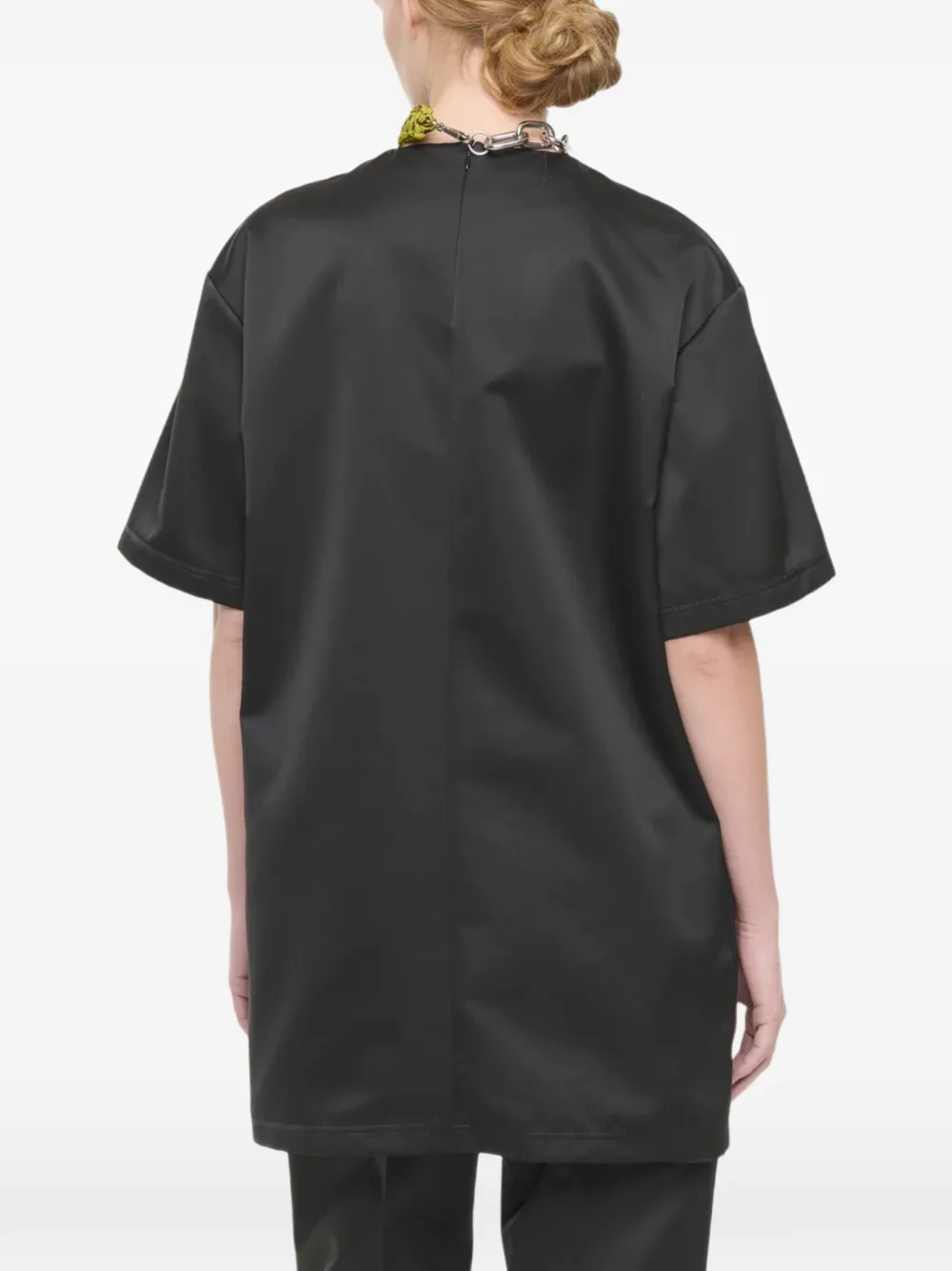 Plan C Duchese mini-jurk met borstzak Zwart