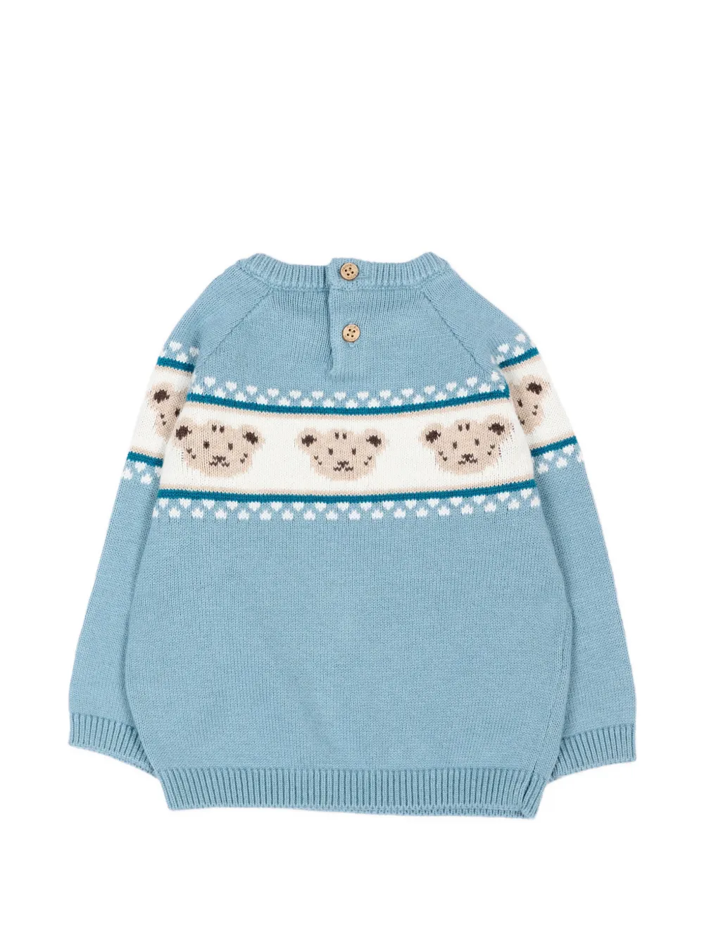 Mayoral Trui met raglan mouwen en beer-intarsia Blauw