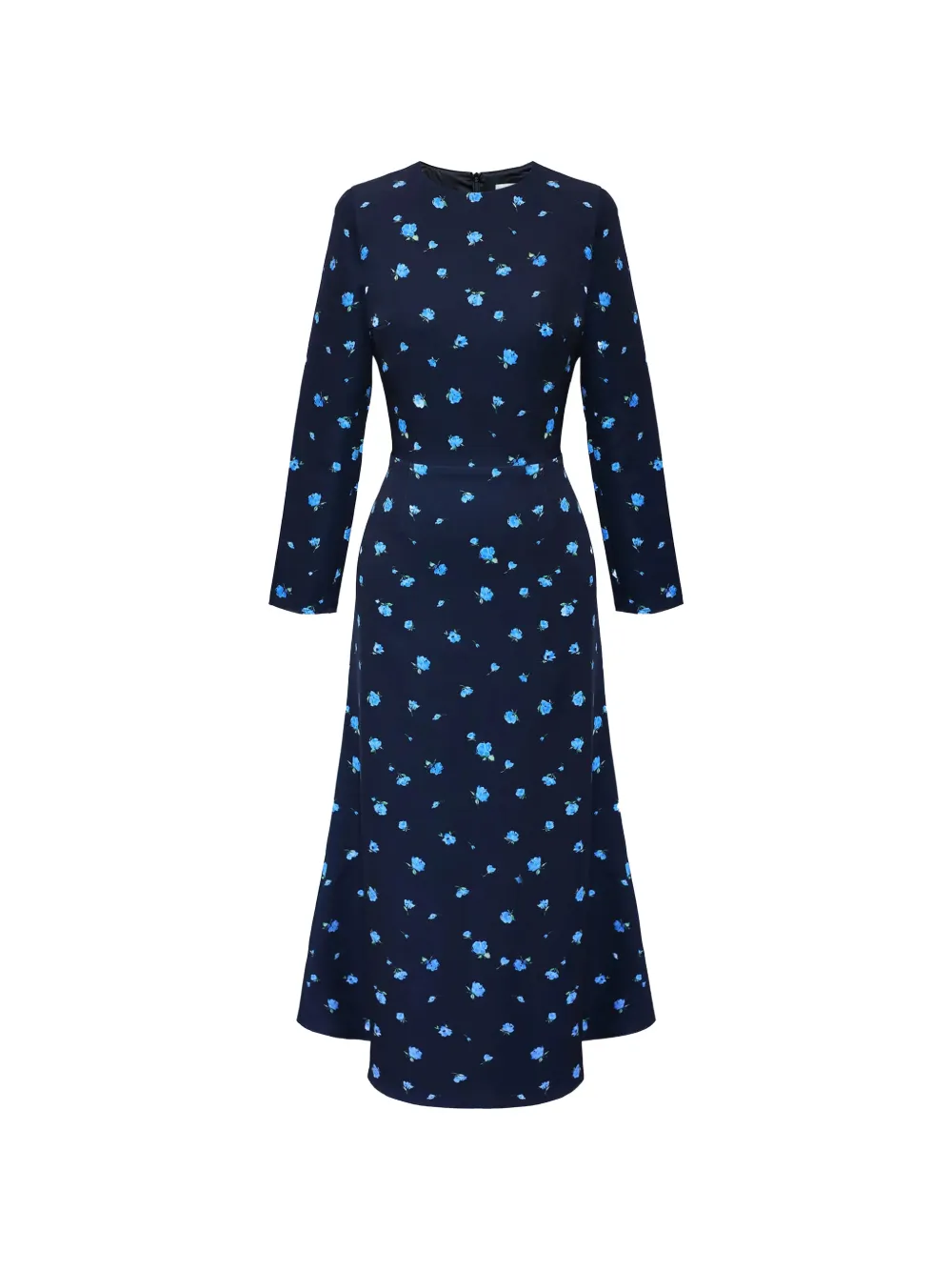 POST MERIDIEM floral-print long-sleeve midi dress