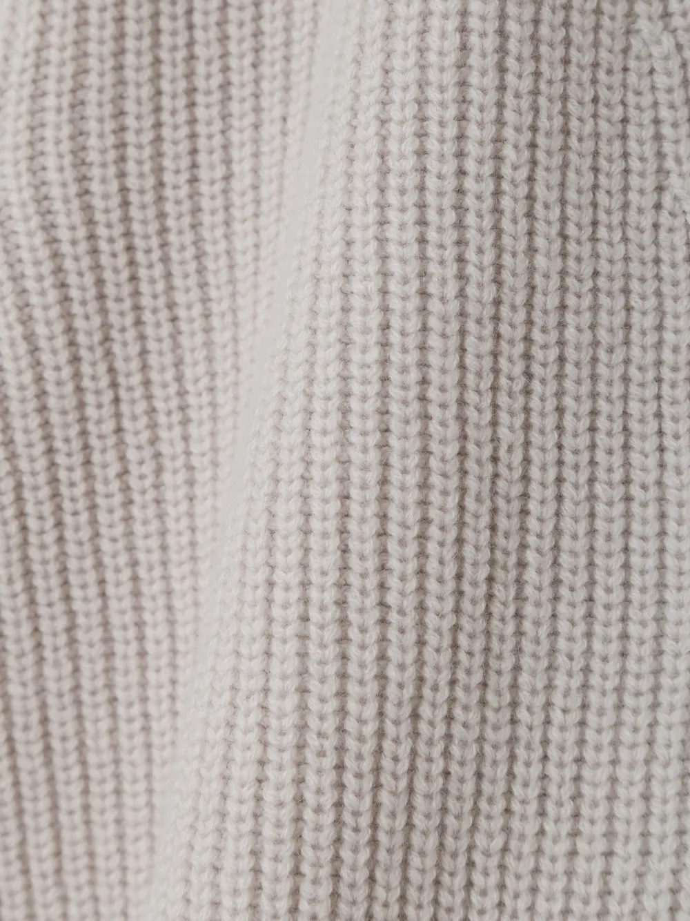 Lardini Ribgebreid vest met opgestikte zak Beige