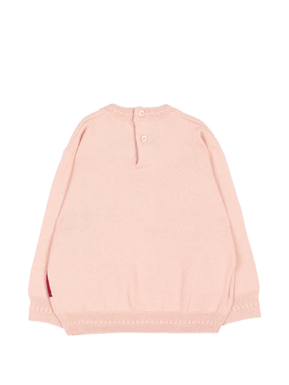 Mayoral Intarsia trui met knoopsluiting Roze