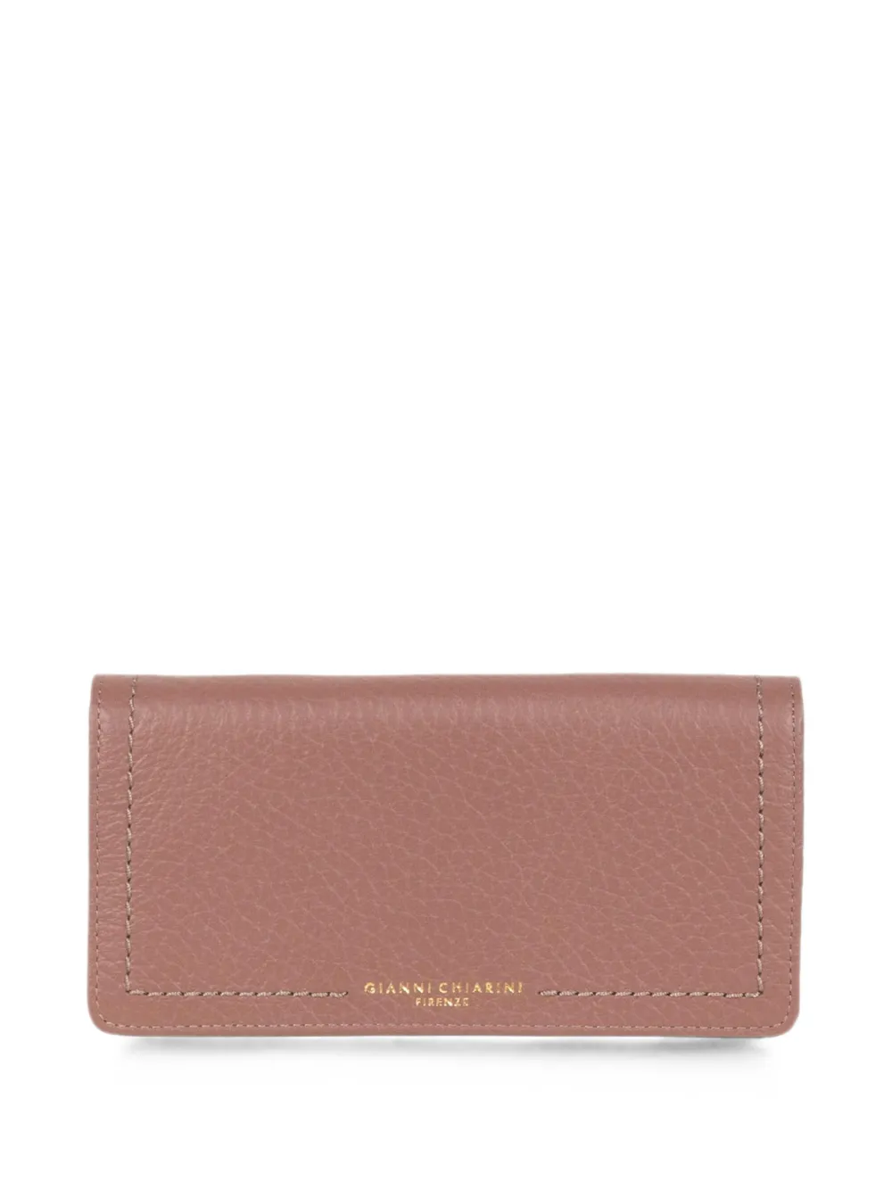 GIANNI CHIARINI large Bubble grained leather wallet - Rosa