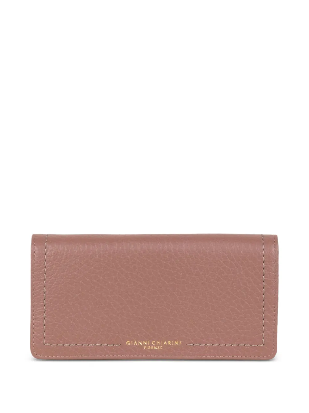 GIANNI CHIARINI large Bubble grained leather wallet - Rosa