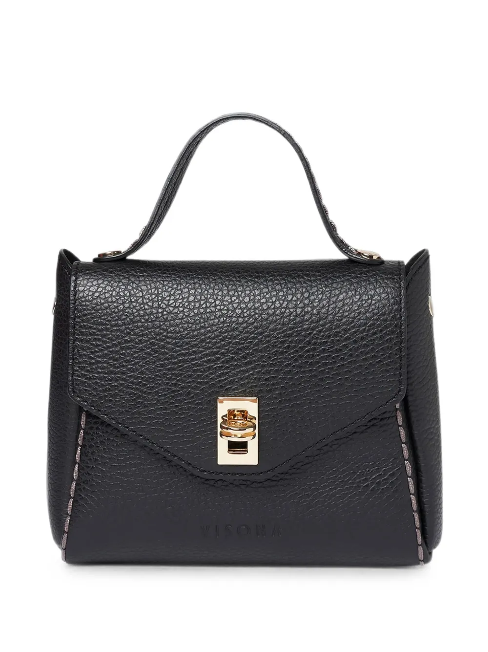 VISONA` mini grained tote bag