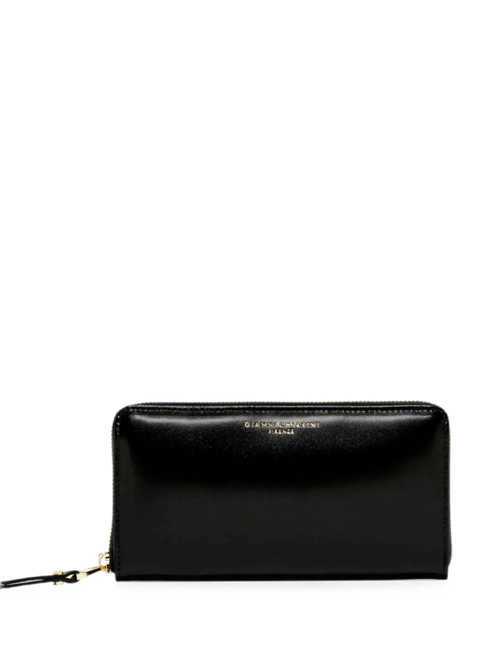 GIANNI CHIARINI logo-print zip-around wallet - Schwarz