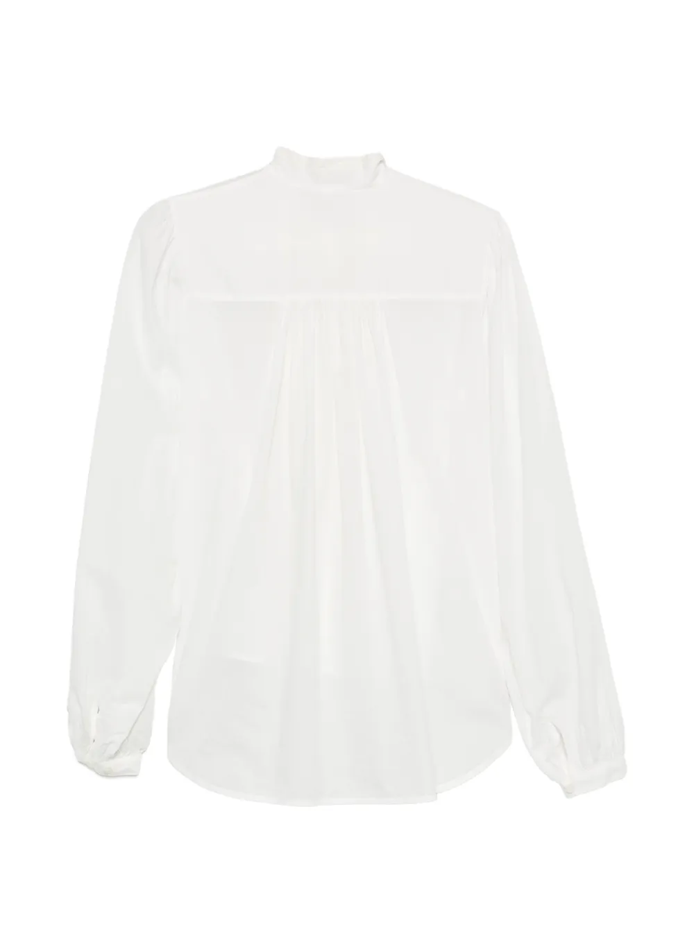 Ann Demeulemeester Blouse met krijtstreep en strikdetail Wit