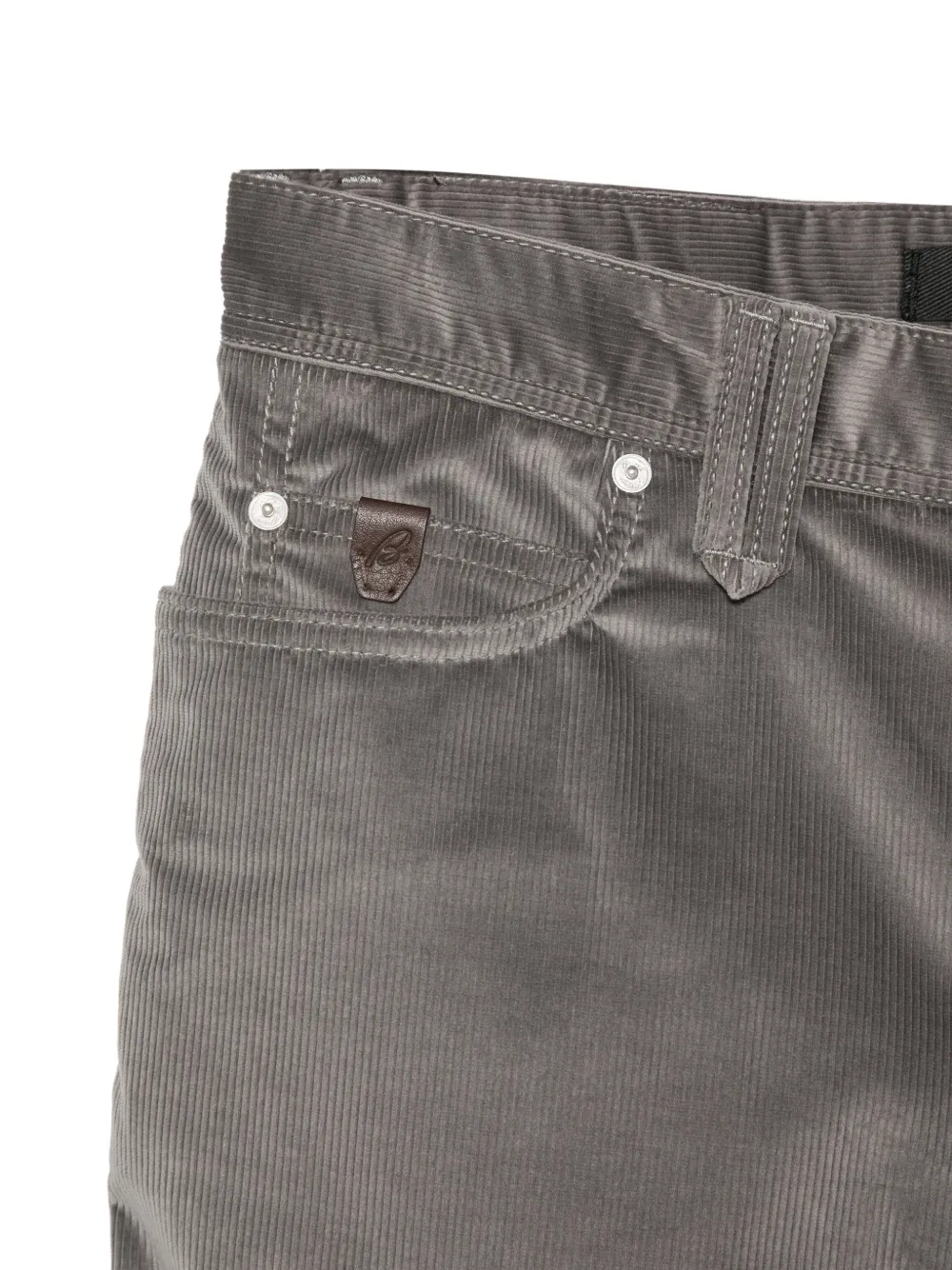 Brioni Meribel ribfluwelen broek Grijs