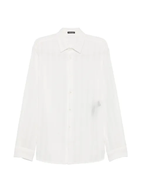 Ann Demeulemeester pinstripe-pattern long-sleeve shirt