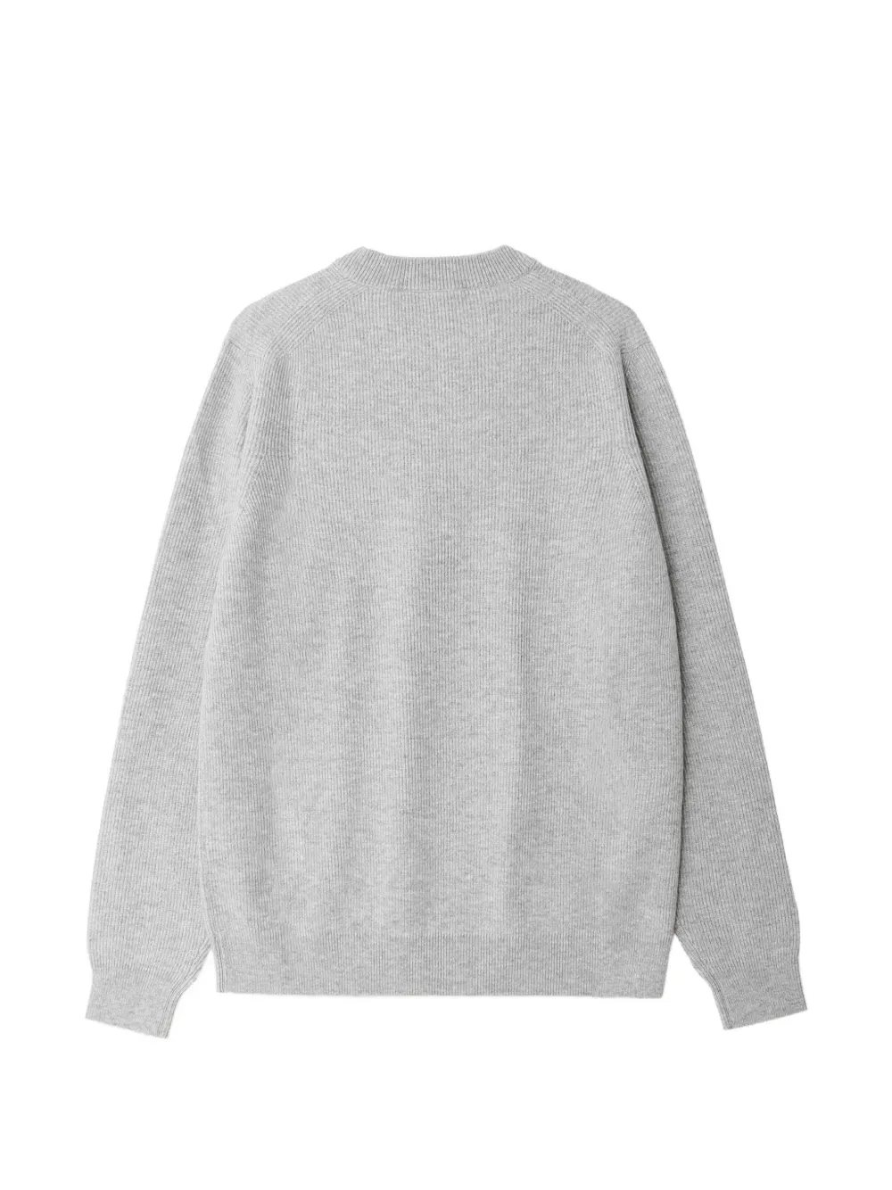 Lardini ribbed-knit crew-neck sweater Grijs