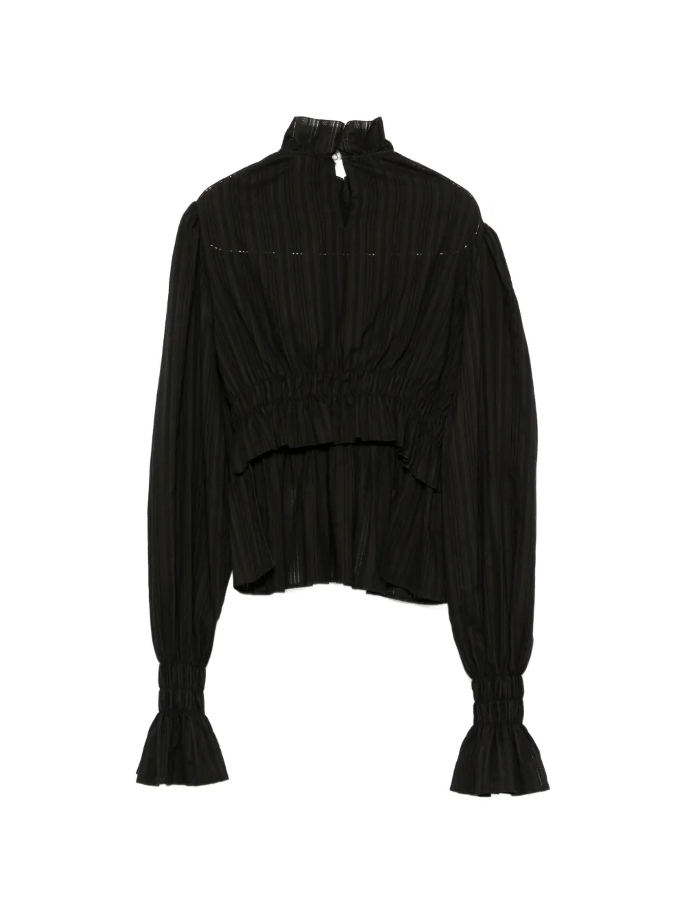 Ann Demeulemeester Gesmockte blouse Zwart