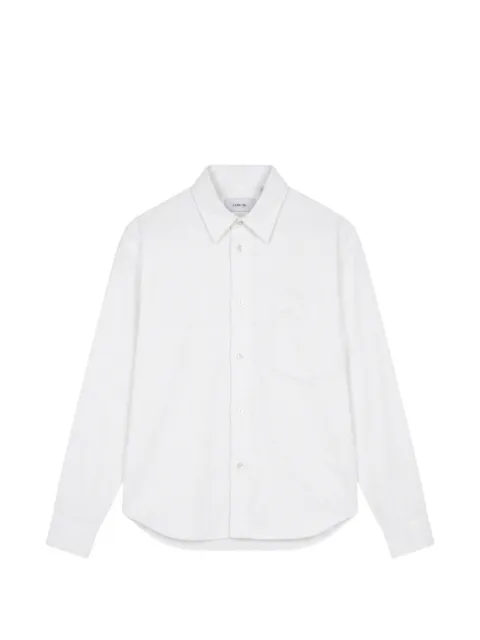 Lardini logo-embroidered chest-pocket shirt
