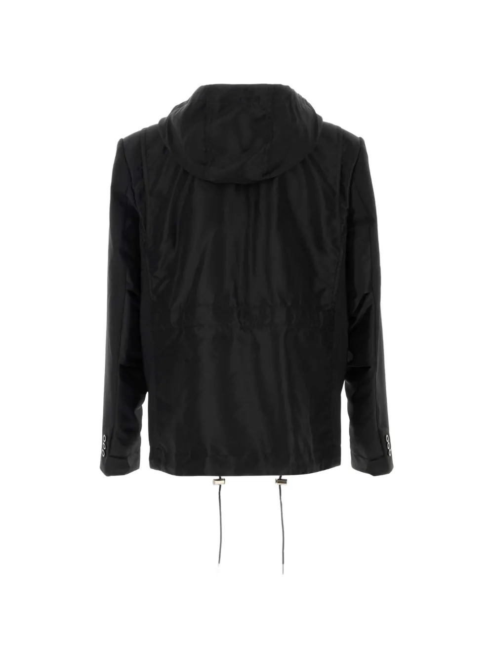 sacai Twill jack met capuchon Zwart