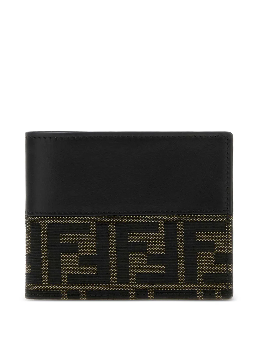 FENDI FF-jacquard wallet - Nero
