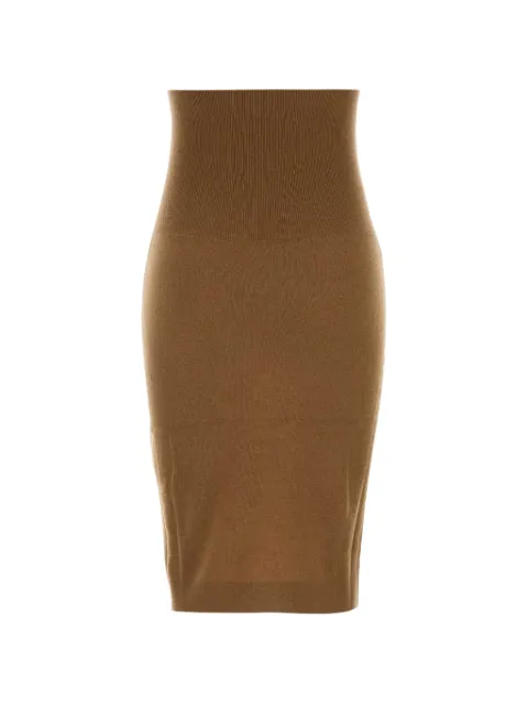 Stella McCartney falda midi de canalé