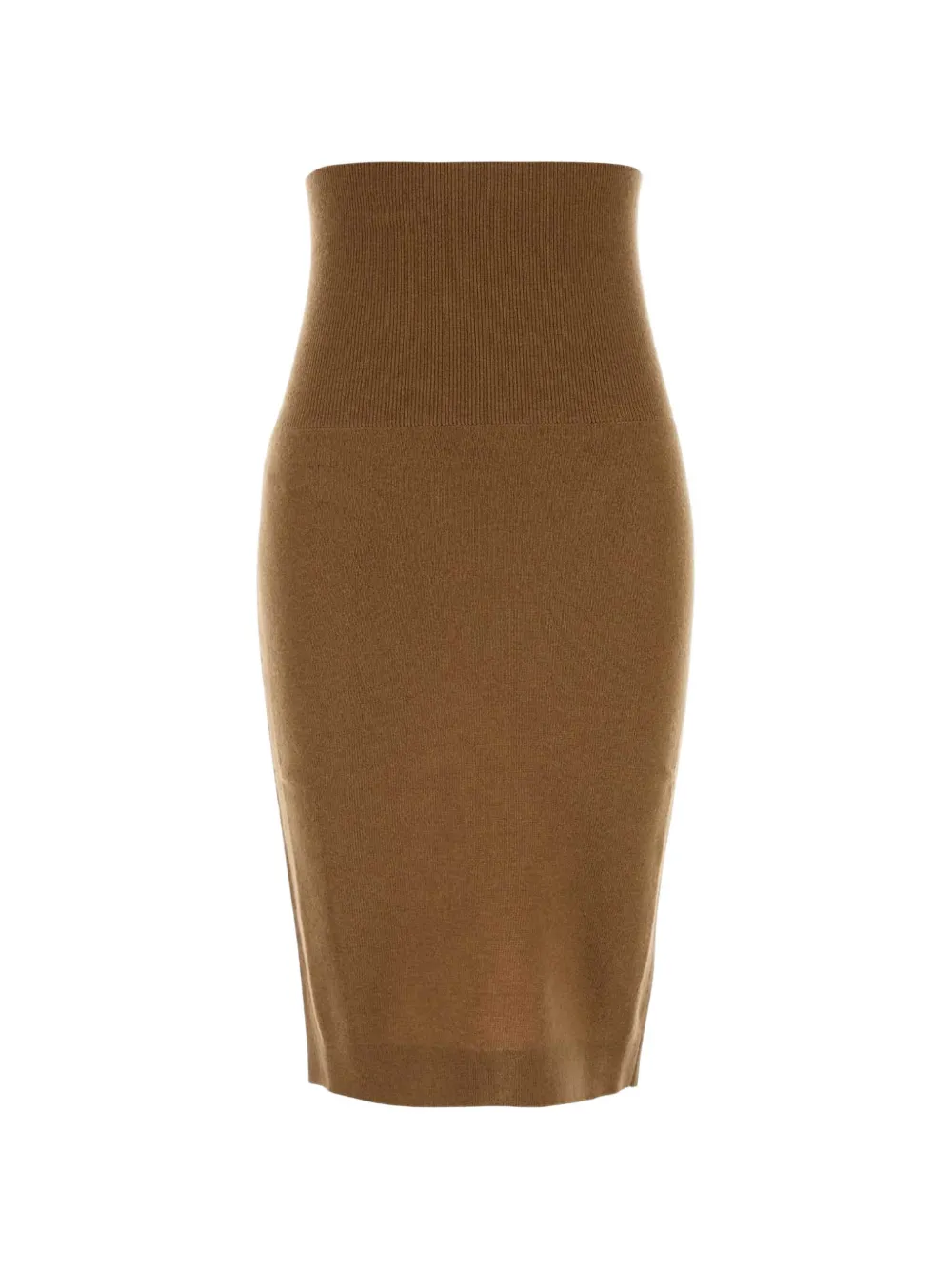 Stella McCartney Ribgebreide rok Bruin