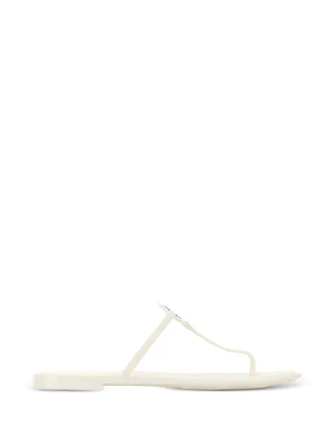 Tory Burch White leather Mini Miller thong slippers