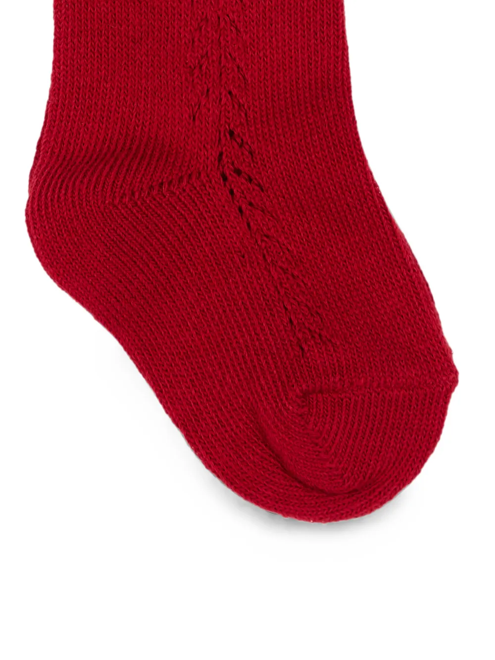 Mayoral Opengebreide sokken met strikdetail Rood