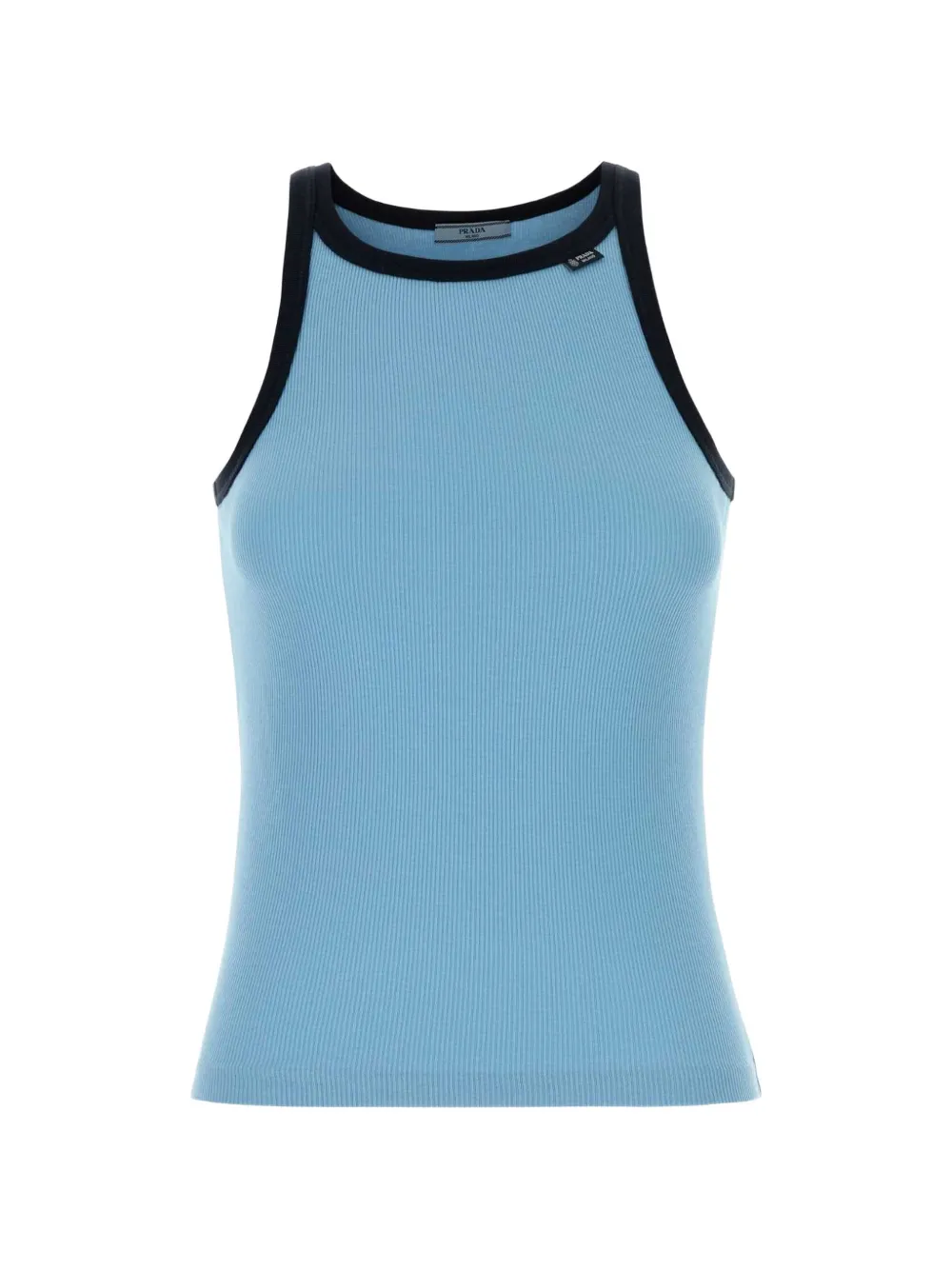 Prada ribbed knit tank top - Blu