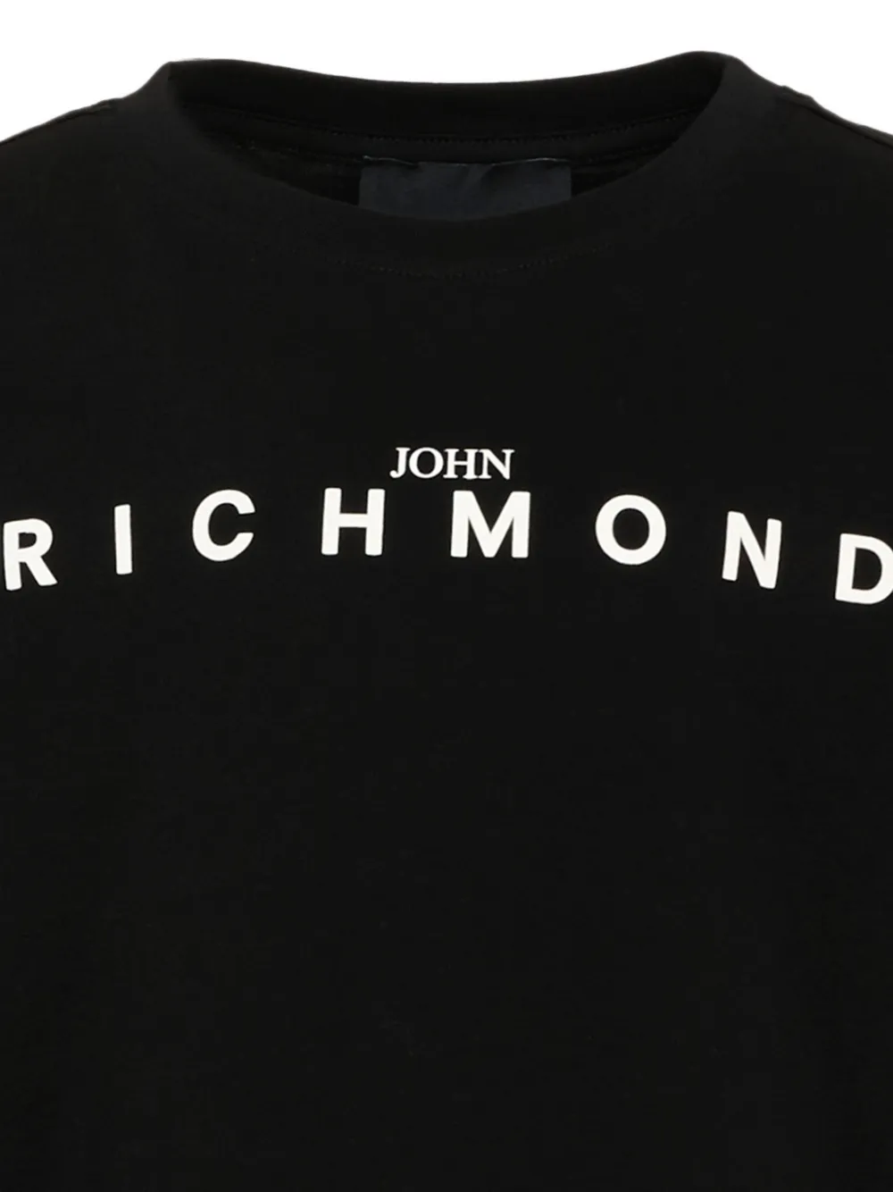 John Richmond Junior T-shirt met lange mouwen en logo-print Zwart