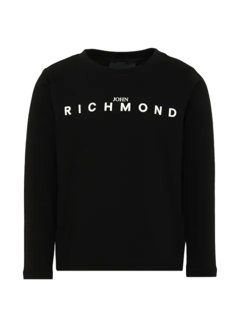 John Richmond Junior camiseta con logo estampado