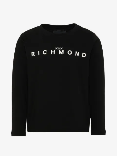 John Richmond Junior logo-print long-sleeve T-shirt