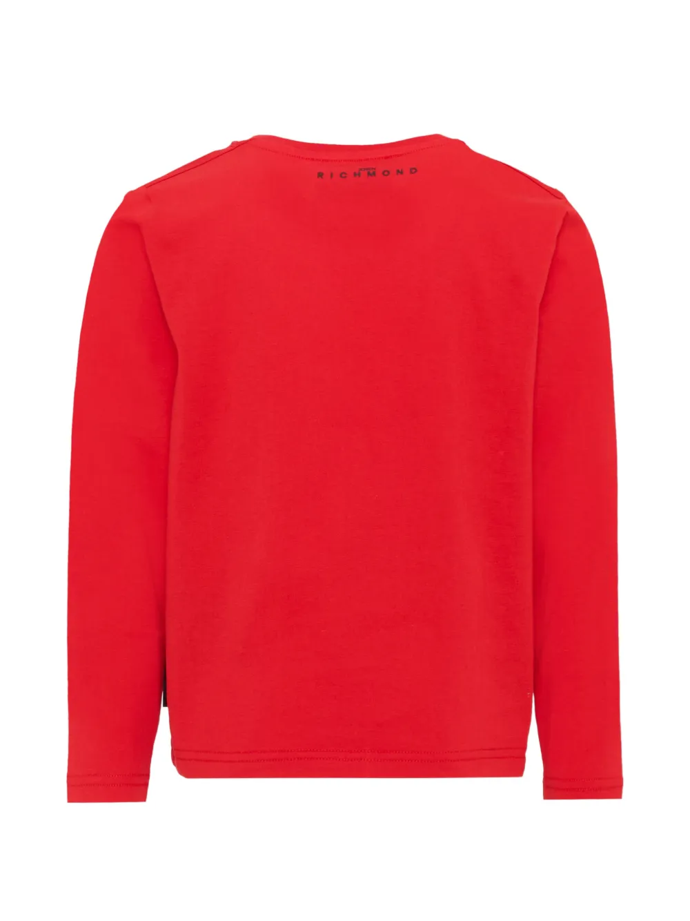 John Richmond Junior T-shirt met lange mouwen en logo-print Rood