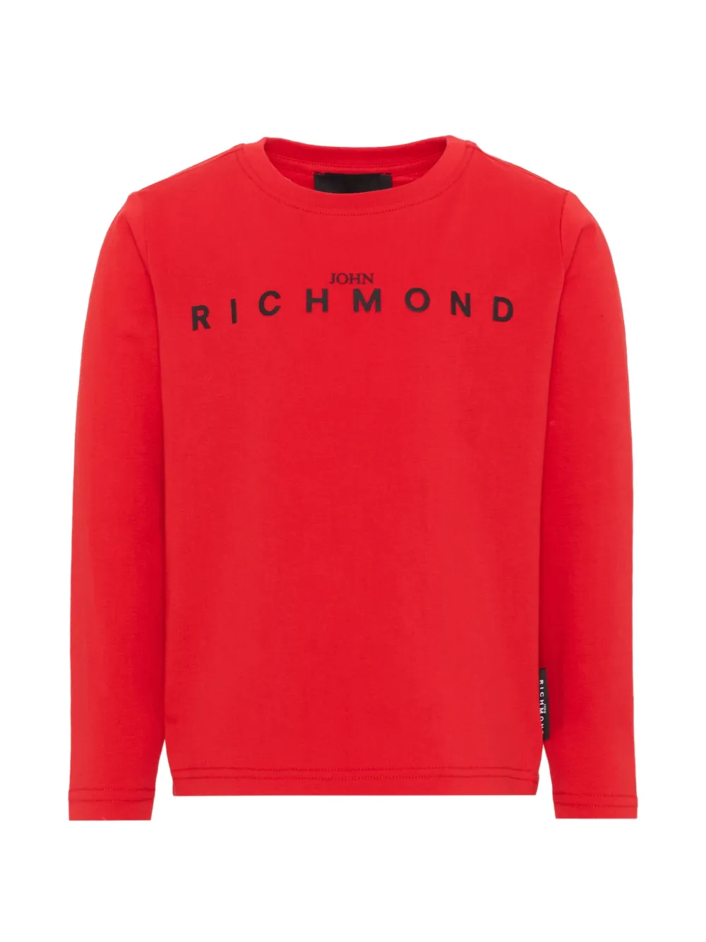 John Richmond Junior logo-print long-sleeve T-shirt - Rosso