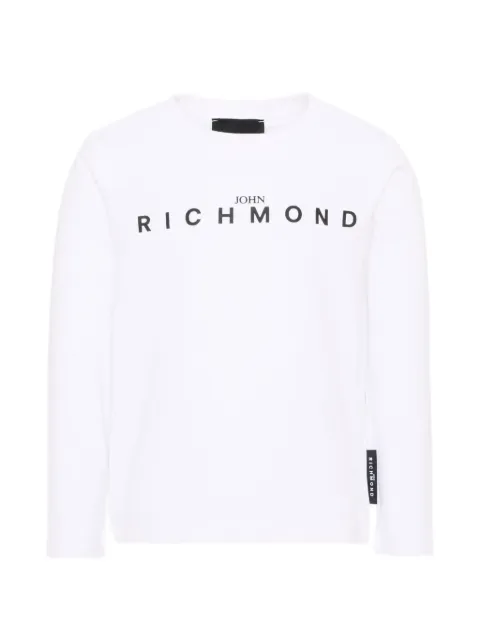 John Richmond Junior camiseta con logo estampado