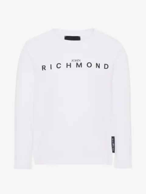 John Richmond Junior logo-print long-sleeve T-shirt