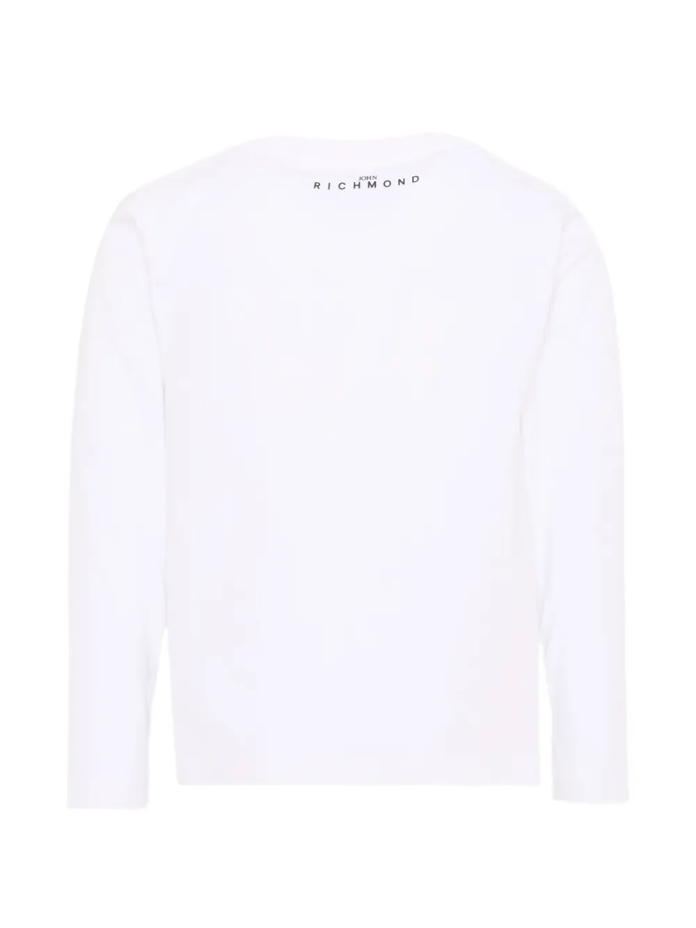 John Richmond Junior T-shirt met lange mouwen en logo-print Wit