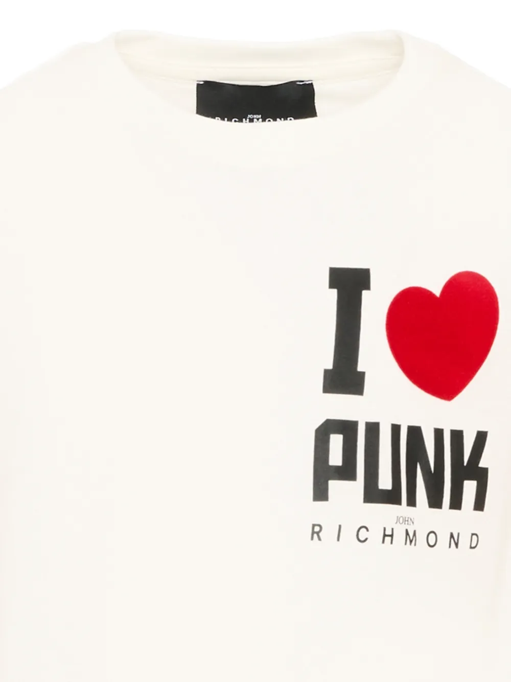 John Richmond Junior T-shirt met lange mouwen en logo-print Wit