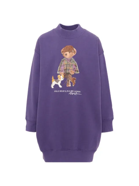 POLO RALPH LAUREN KIDS Polo Bear long-sleeve dress