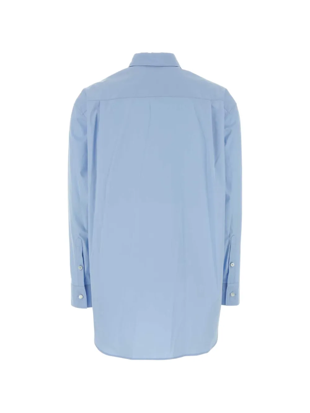 Jil Sander Oversized popeline blouse Blauw