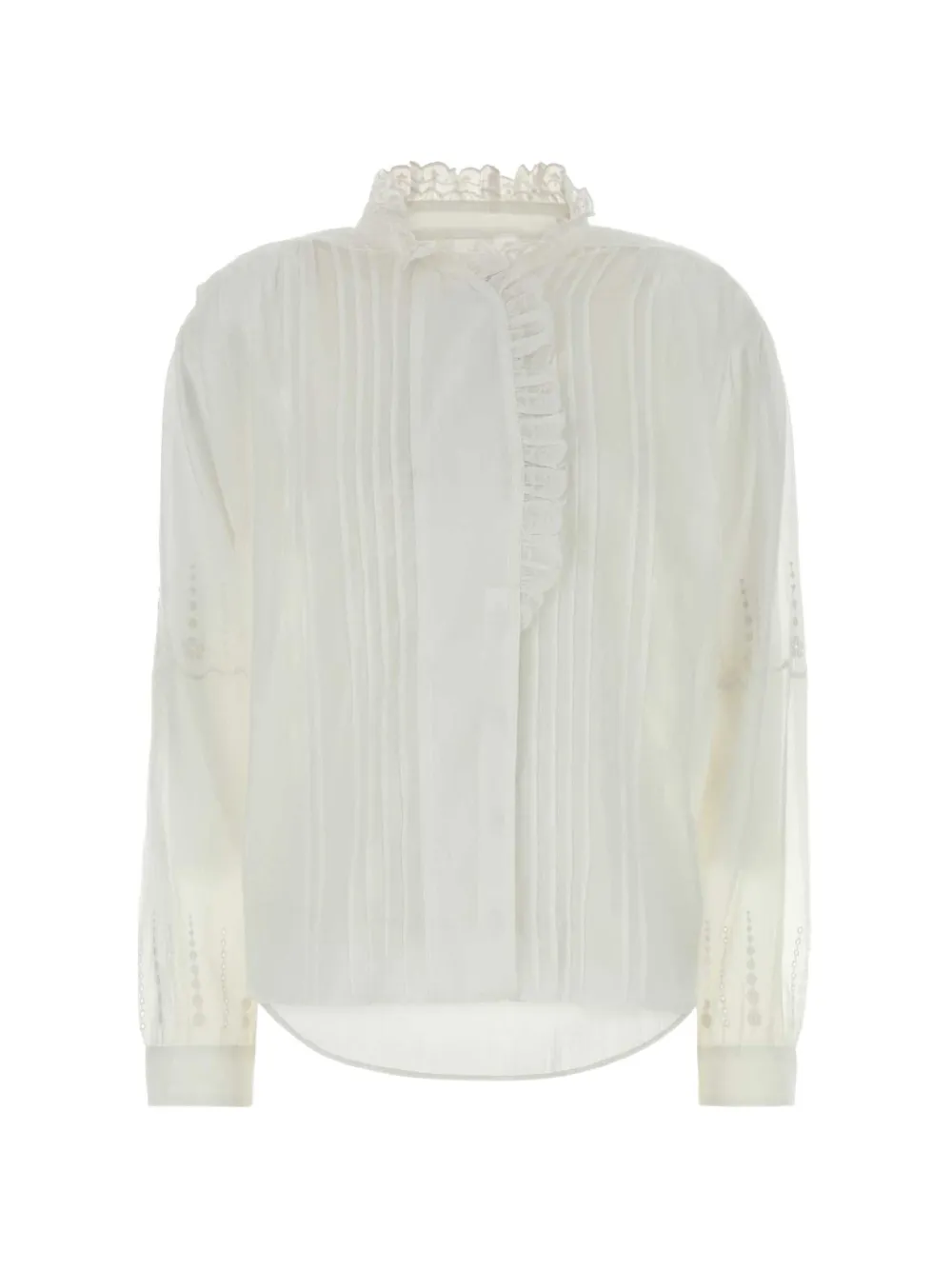 ISABEL MARANT Camicia Leota con ruches - Bianco