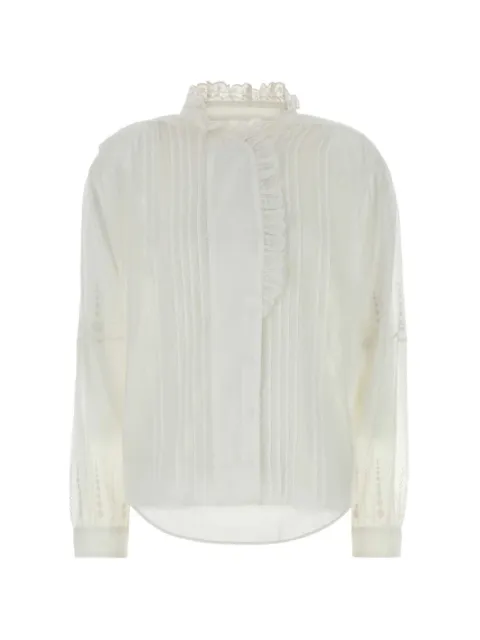 ISABEL MARANT Leota ruffled pleated shirt