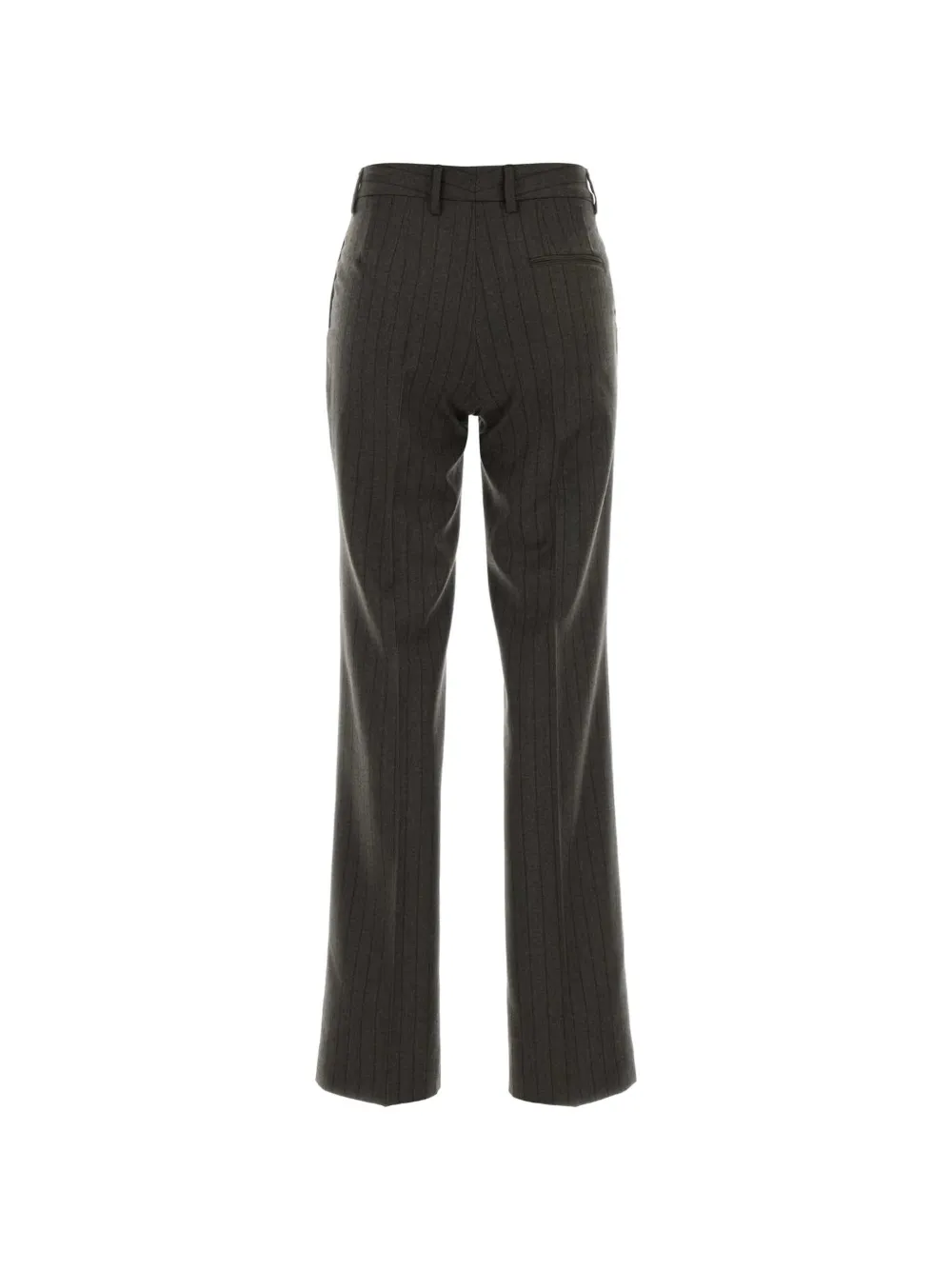 PT Torino Jodie wollen broek met krijtstreep Grijs