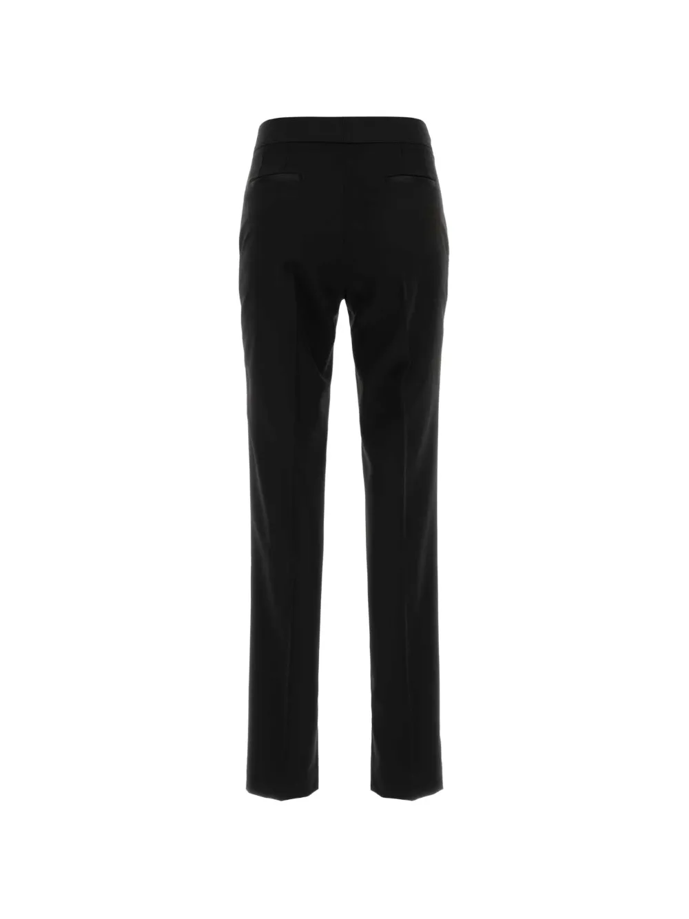 PT Torino Broek met geplooide zoom en split Zwart