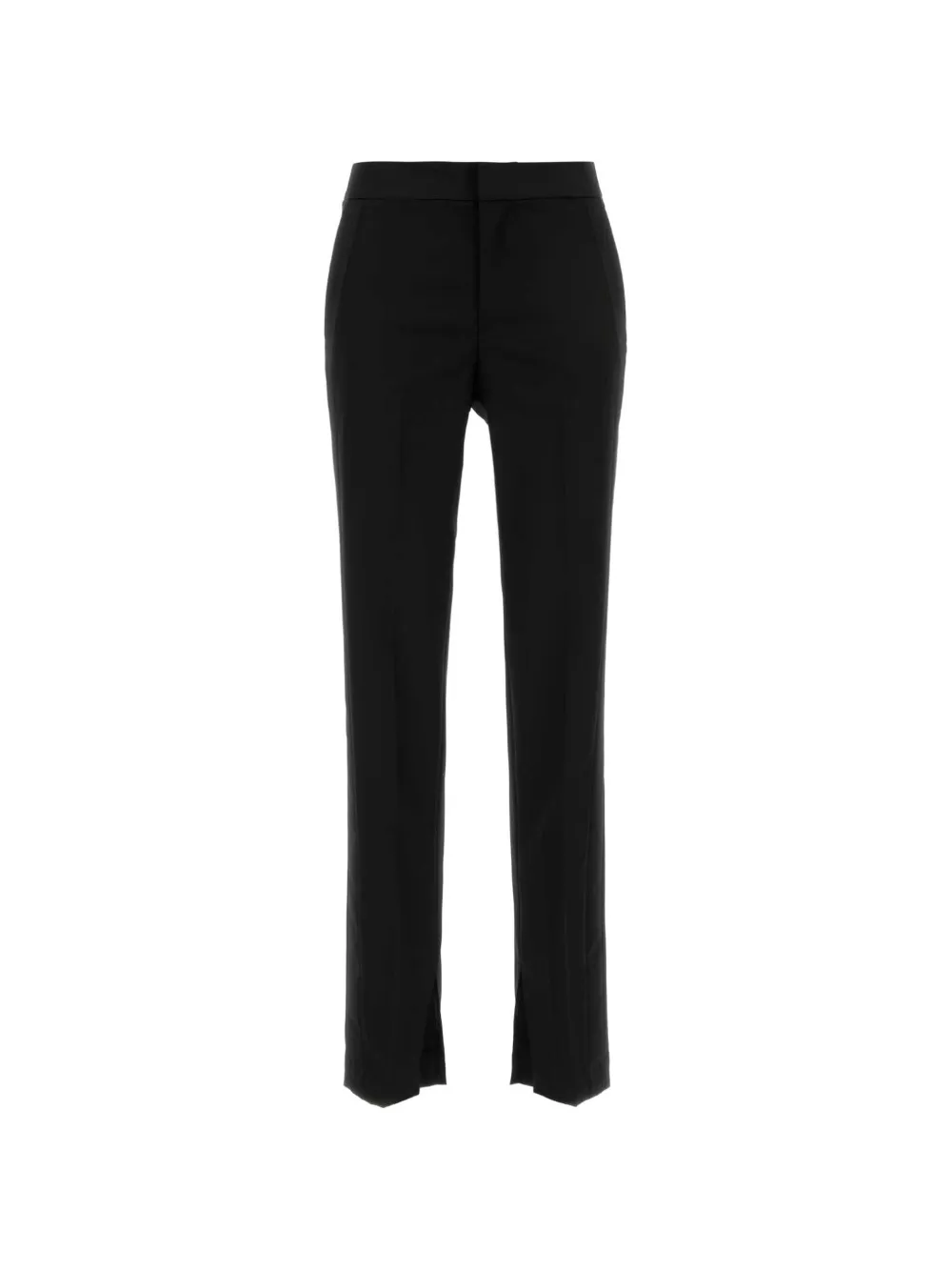 PT Torino pressed-crease slit-hem trousers - Schwarz